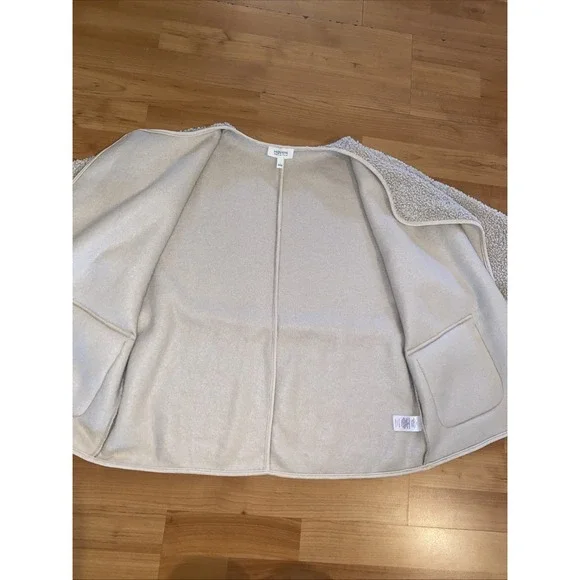 Haven Well Within Beige Sherpa‎ Belted Cozy Jacket Size Small New with Tags Vests